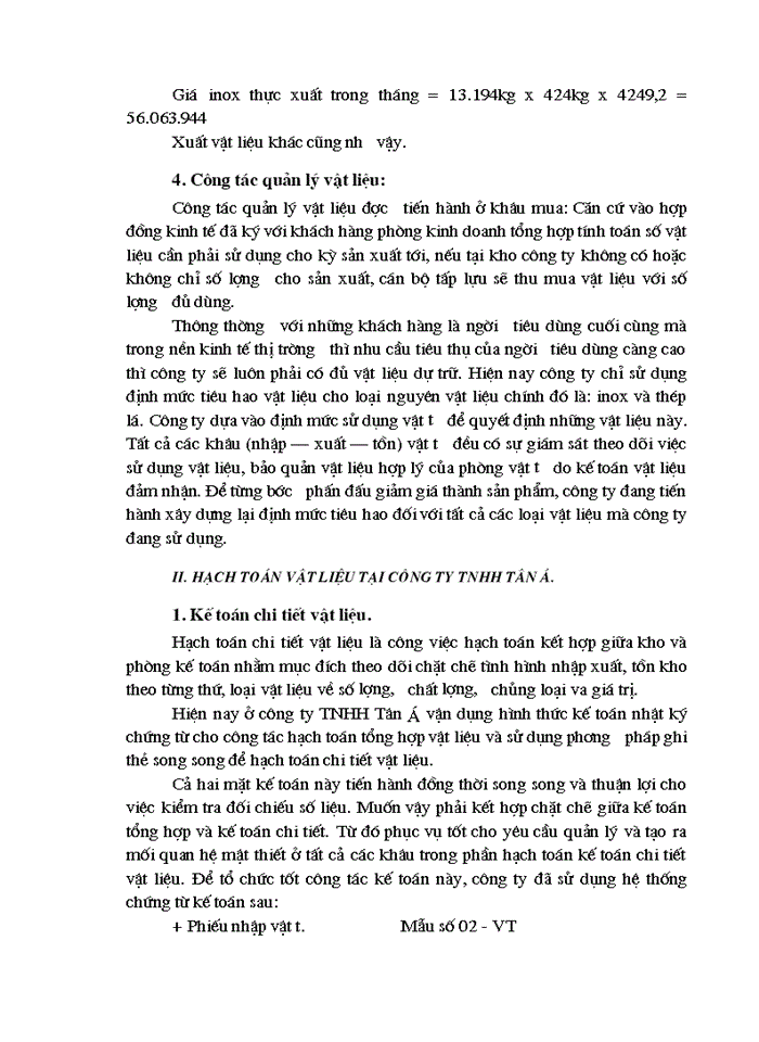 image for page Kế toán vật liệu tại Công ty Bê tông và Xây dựng Thịnh Liệt