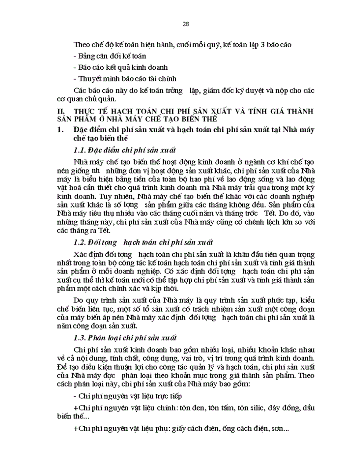 image for page Hoàn thiện công tác Kế toán tập hợp Chi phí sản xuất Kinh doanhvà tính Giá thành sản phẩm tại Nhà máy chế tạo Biến thế