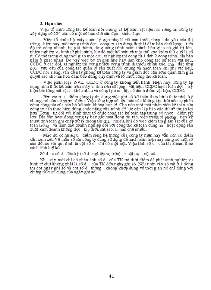 image for page Kế toán vật liệu và Công cụ dụng cụtại Công ty Xây dựng công trình giao thông 124