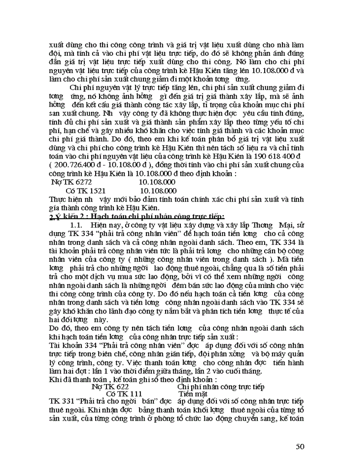 image for page Kế toán tập hợp Chi phí sản xuất và tính Giá thành sản phẩm Xây lắp ở Công ty Vật liệu và Xây lắp Thương mại