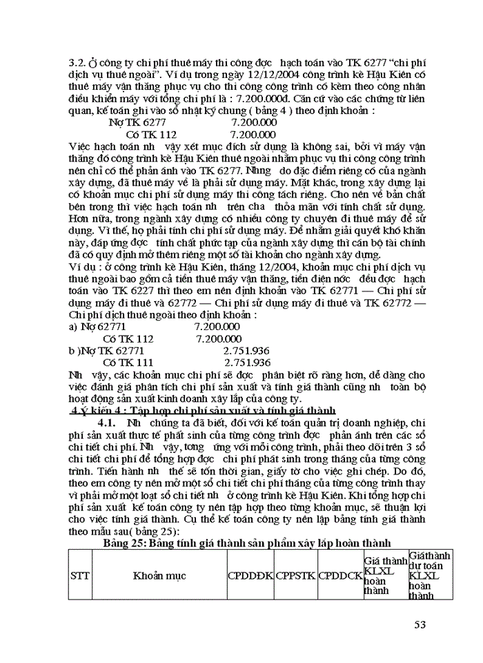 image for page Kế toán tập hợp Chi phí sản xuất và tính Giá thành sản phẩm Xây lắp ở Công ty Vật liệu và Xây lắp Thương mại