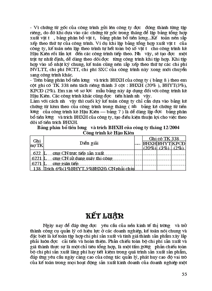 image for page Kế toán tập hợp Chi phí sản xuất và tính Giá thành sản phẩm Xây lắp ở Công ty Vật liệu và Xây lắp Thương mại