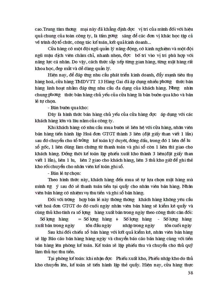 image for page THS Hoàn thiện Kế toán nghiệp vụ bán hàng tại Công ty Thương mại Dịch vụ Thời trang Hà Nội