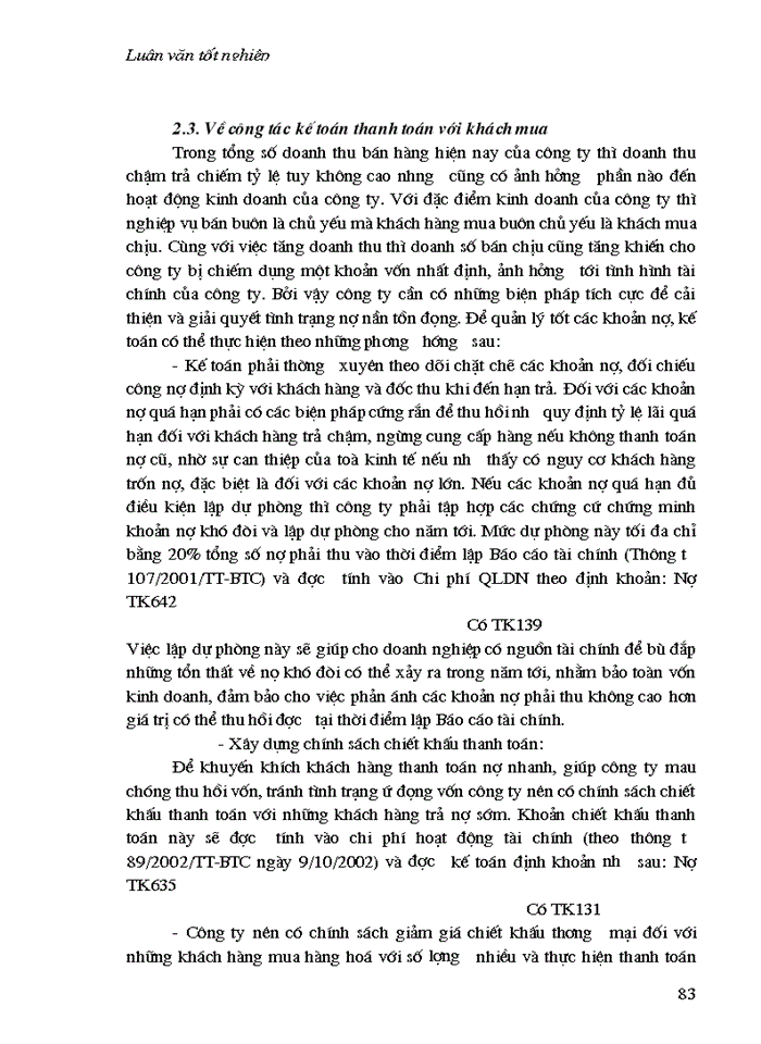 image for page THS Hoàn thiện Kế toán nghiệp vụ bán hàng tại Công ty Thương mại Dịch vụ Thời trang Hà Nội