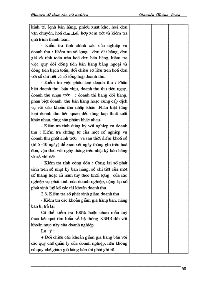 image for page Kiểm toán chu trình bán hàng thu tiền trong Kiểm toán Báo cáo tài chính do AASC thực hiện