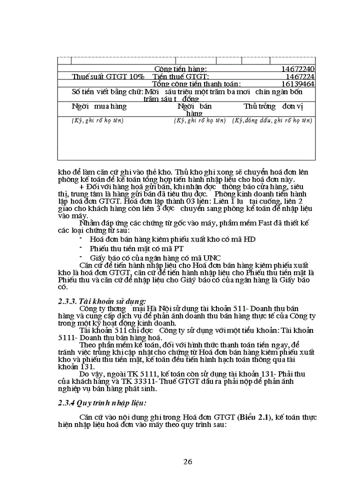 image for page Tổ chức công tác Kế toán bán hàng và kết quả bán hàng tại Công ty Thương mại Hà Nội