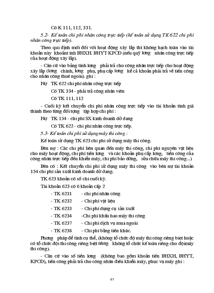 image for page THS Kế toán Chi phí sản xuất và tính Giá thành sản phẩm Xây dựng tại Công ty Xây dựng công trình giao thông 842