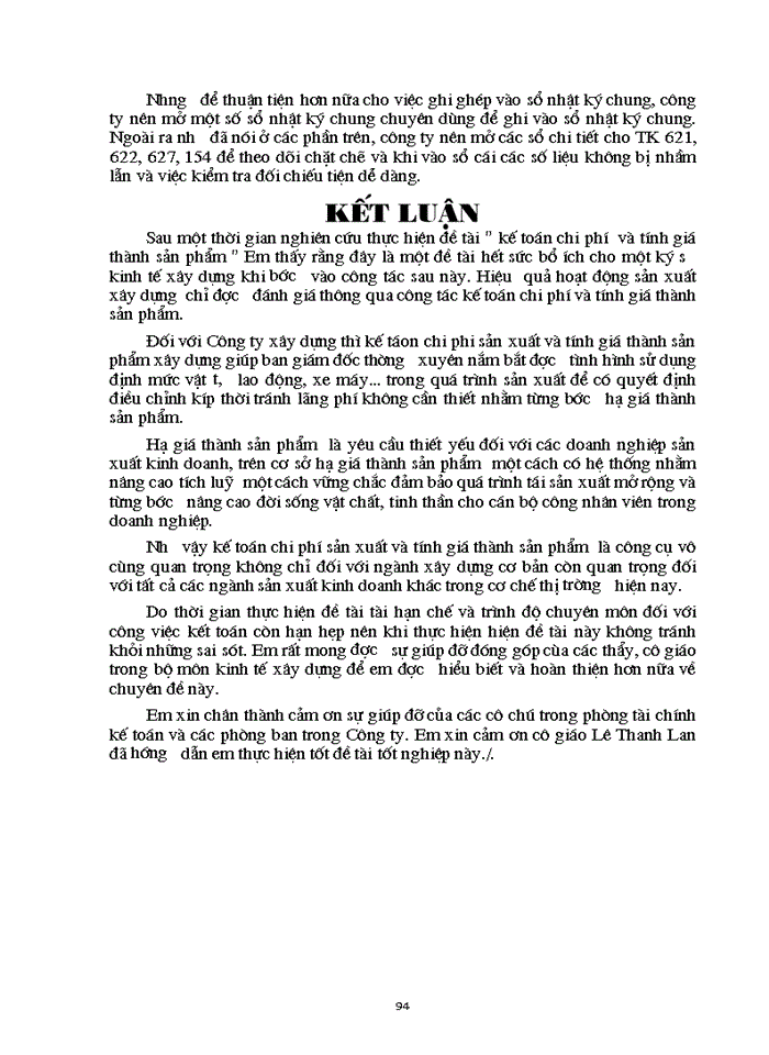 image for page THS Kế toán Chi phí sản xuất và tính Giá thành sản phẩm Xây dựng tại Công ty Xây dựng công trình giao thông 842