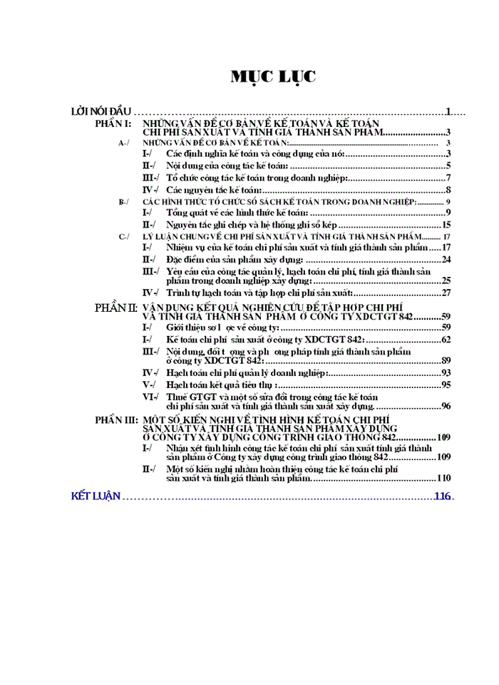 image for page THS Kế toán Chi phí sản xuất và tính Giá thành sản phẩm Xây dựng tại Công ty Xây dựng công trình giao thông 842