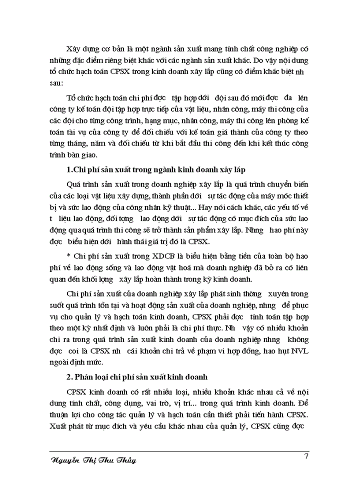 image for page Tổ chức hạch toán Chi phí sản xuất và tính GT Xây lắp tại Công ty Công trình giao thông 2