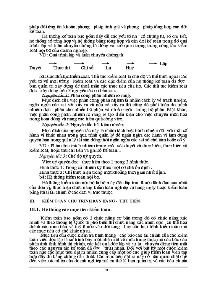 image for page Công tác Kiểm toán chu trình bán hàng và thu tiền trong Kiểm toán Báo cáo tài chính ở Công ty DVTV tài chính Kế toán và Kiểm toán