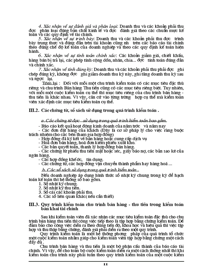 image for page Công tác Kiểm toán chu trình bán hàng và thu tiền trong Kiểm toán Báo cáo tài chính ở Công ty DVTV tài chính Kế toán và Kiểm toán