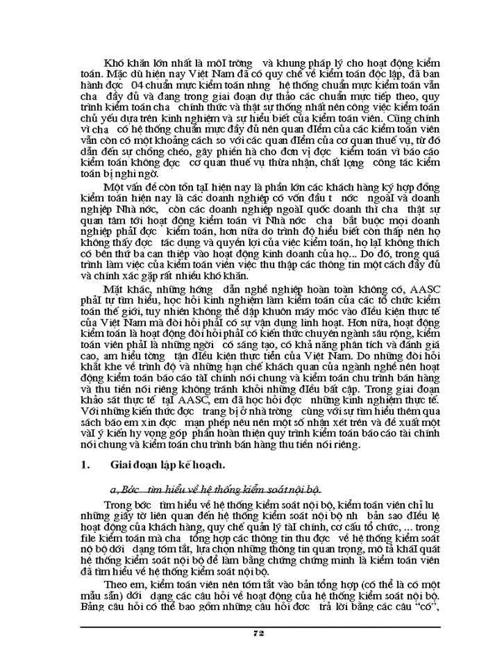 image for page Công tác Kiểm toán chu trình bán hàng và thu tiền trong Kiểm toán Báo cáo tài chính ở Công ty DVTV tài chính Kế toán và Kiểm toán