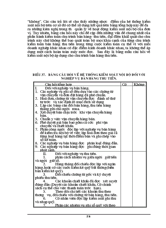 image for page Công tác Kiểm toán chu trình bán hàng và thu tiền trong Kiểm toán Báo cáo tài chính ở Công ty DVTV tài chính Kế toán và Kiểm toán