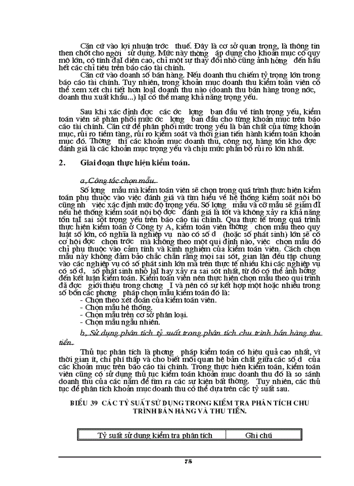 image for page Công tác Kiểm toán chu trình bán hàng và thu tiền trong Kiểm toán Báo cáo tài chính ở Công ty DVTV tài chính Kế toán và Kiểm toán