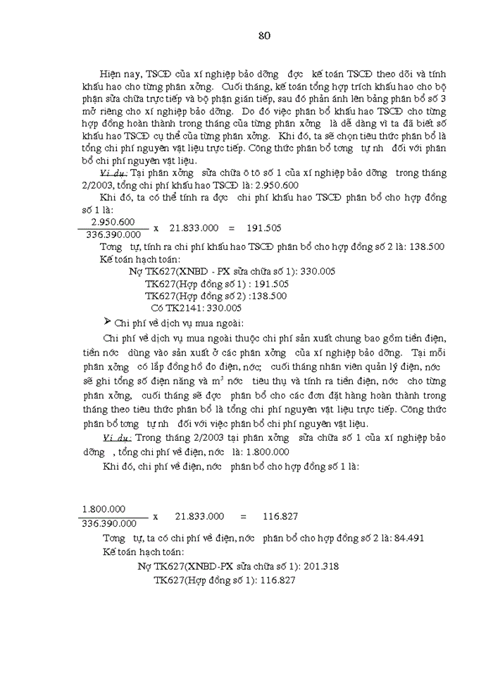 image for page Công tác Kế toán tập hợp chi phí sửa chữa và tính giá thành dịch vụ sửa chữa ở Công ty Cổ phần vận tải Ô tô Nam Định