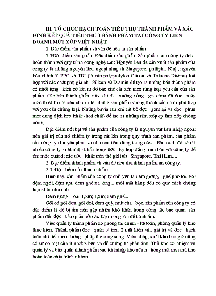 image for page Hoàn thiện công tác hạch toán Tiêu thụ Thành phẩm và xác định kết quả tiêu thụ tại Công ty Liên Doanh mứt xốp Việt Nhật