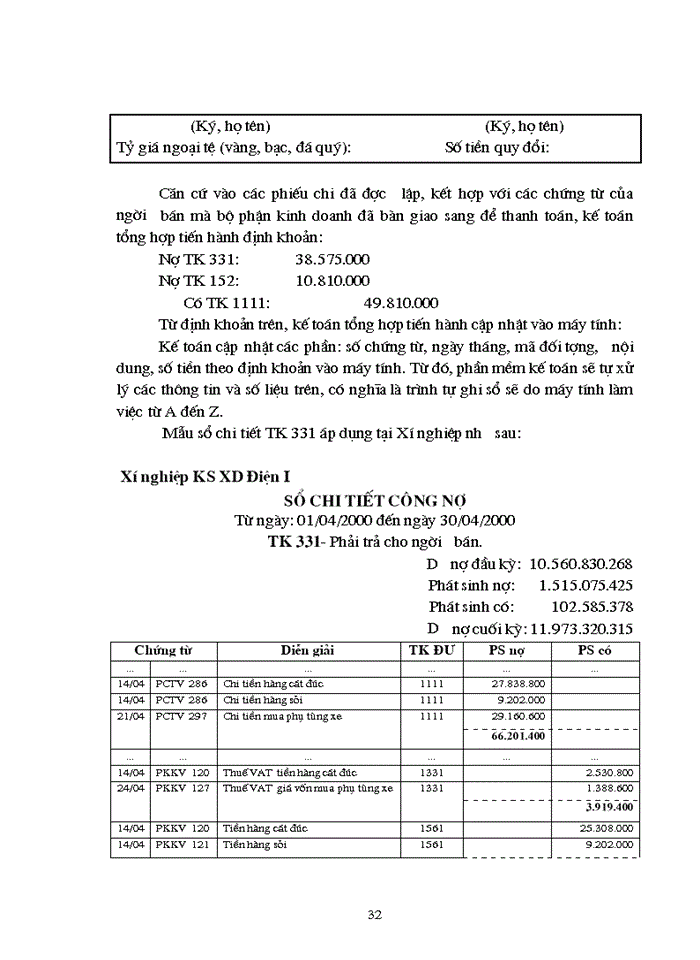 image for page Kế toán các nghiệp vụ thanh toán phân tích tình hình và khả năng thanh toán của X nghiệp khảo sát Xây dựng Điện 1