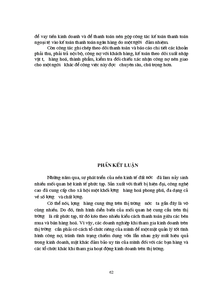 image for page Kế toán các nghiệp vụ thanh toán phân tích tình hình và khả năng thanh toán của X nghiệp khảo sát Xây dựng Điện 1