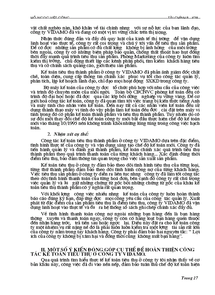 image for page Tổ chức Tiêu thụ Thành phẩm ở Công ty VIDAMO Hà Nội trong điều kiện nền Kinh tế Thị trường