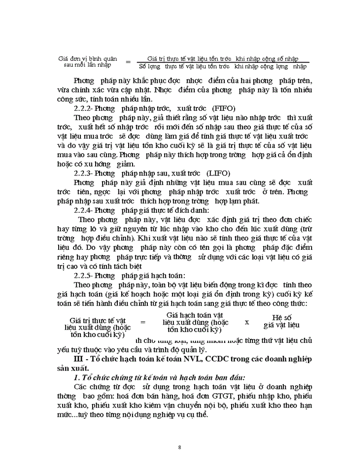 image for page Tổ chức hạch toán Nguyên vật liệu Công cụ dụng cụ tại Công ty Thiết bị đo Điện