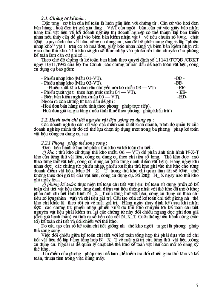 image for page Tổ chức Kế toán Nguyên vật liệu Công cụ dụng cụ tại Công ty Vit Metai