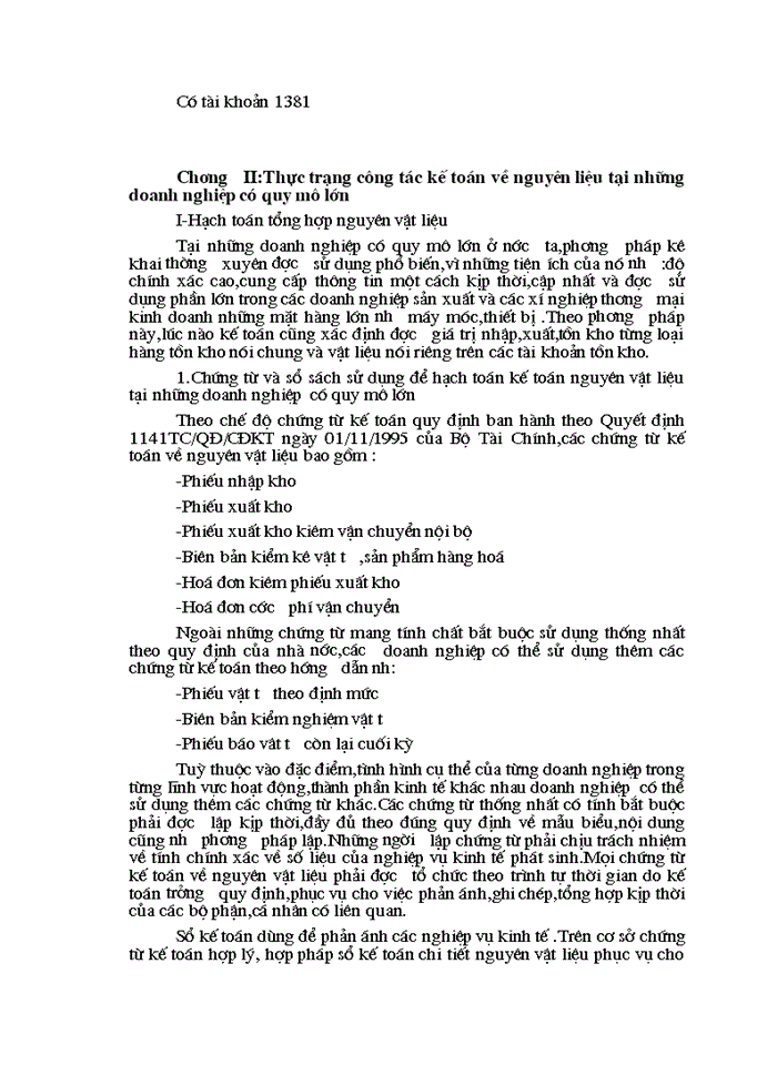 image for page Hoàn thiện công tác Kế toán Nguyên vật liệu trong các Doanh nghiệp hiện nay và Một số đề xuất