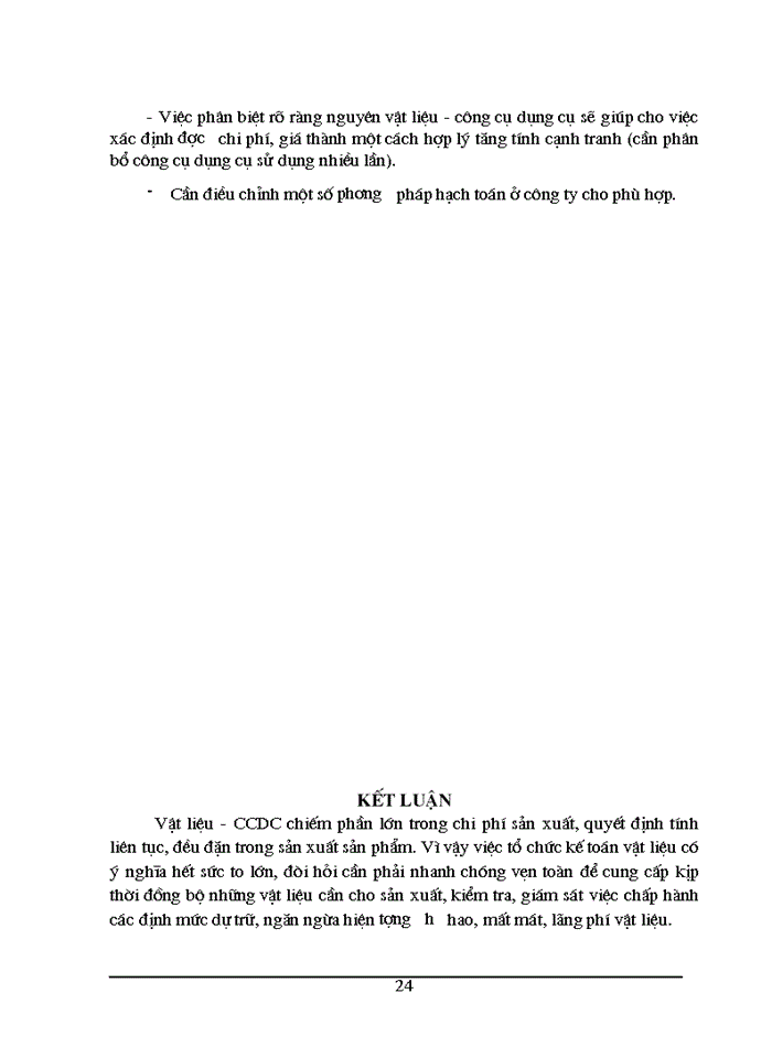 image for page Hoàn thiện hạch toán Nguyên vật liệu Công cụ dụng cụ tại Công ty khóa Minh Khai