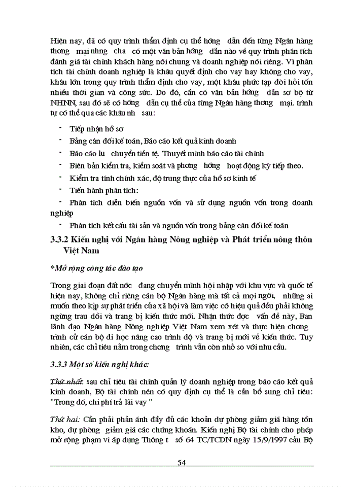 image for page Nâng cao chất lượng phân tích tài chính đối với khách hàng vay vốn tại chi nhánh Ngân hàng Nông nghiệp và Phát triển Nông thôn chợ mơ