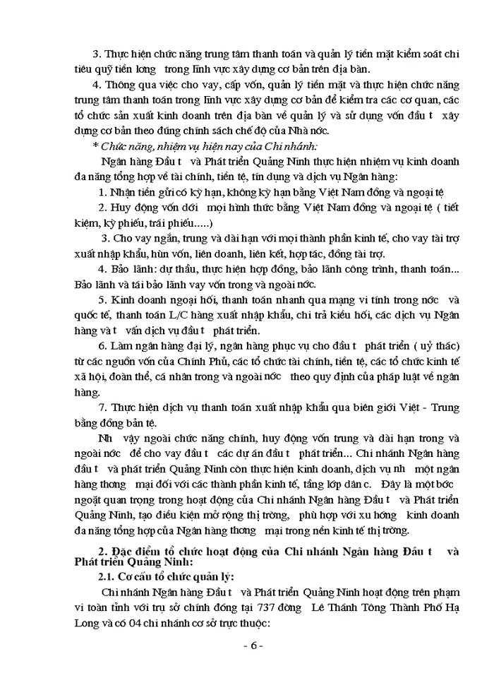image for page Nâng cao chất lượng thẩm định tài chính dự án đầu tư tín dụng trung và dài hạn tại chi nhánh Ngân hàng đầu tư và Phát triển Quảng Ninh