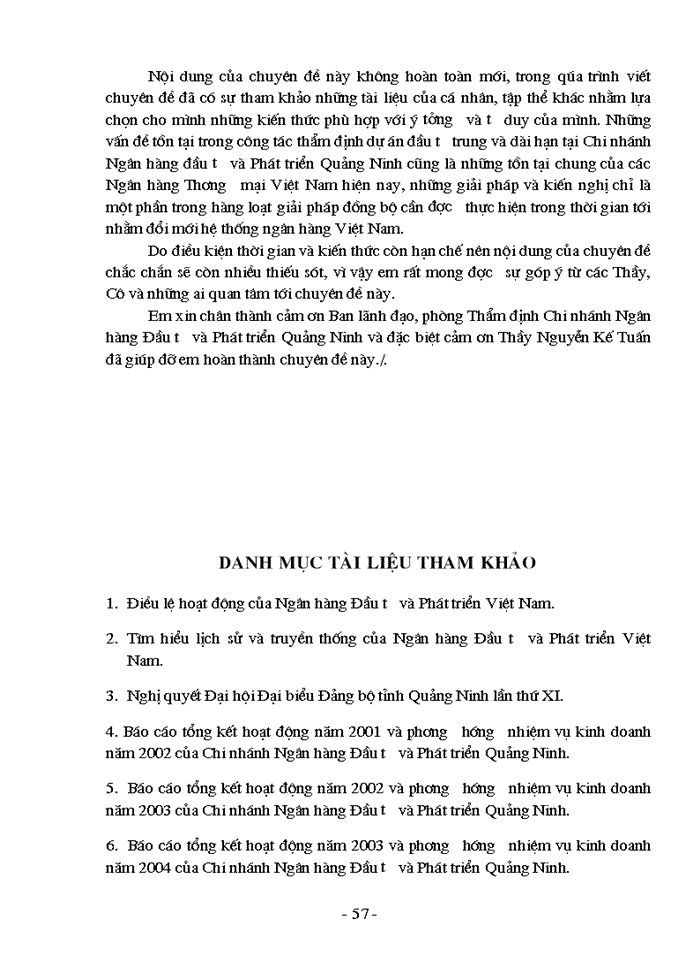 image for page Nâng cao chất lượng thẩm định tài chính dự án đầu tư tín dụng trung và dài hạn tại chi nhánh Ngân hàng đầu tư và Phát triển Quảng Ninh