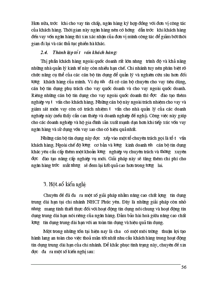 image for page Một số Giải pháp nâng cao chất lượng tín dụng trung dài hạn tại ngân hàng Công thương Phúc Yên