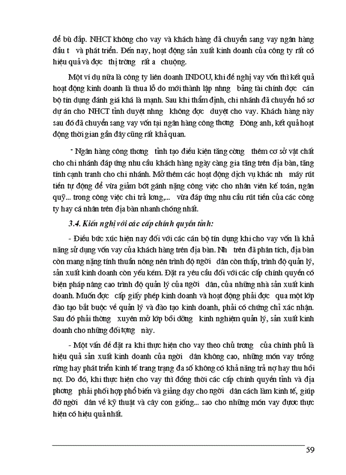 image for page Một số Giải pháp nâng cao chất lượng tín dụng trung dài hạn tại ngân hàng Công thương Phúc Yên