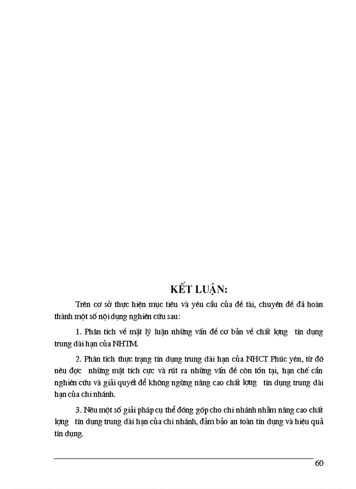 image for page Một số Giải pháp nâng cao chất lượng tín dụng trung dài hạn tại ngân hàng Công thương Phúc Yên