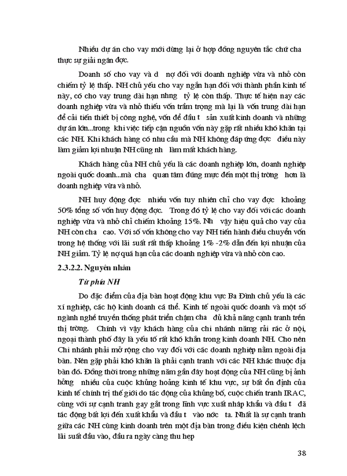 image for page Giải pháp nâng cao chất lượng tín dụng đối với các doanh nghiệp vừa và nhỏ tại chi nhánh Ngân hàng Công thương Ba Đình