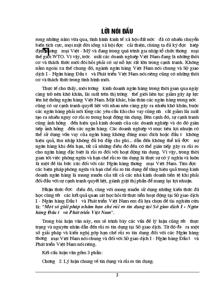 image for page Giải pháp nhằm phòng ngừa và hạn chế rủi ro tín dụng tại Sở giáo dục 1 - Ngân Hàng Đầu tư và Phát triển Việt Nam