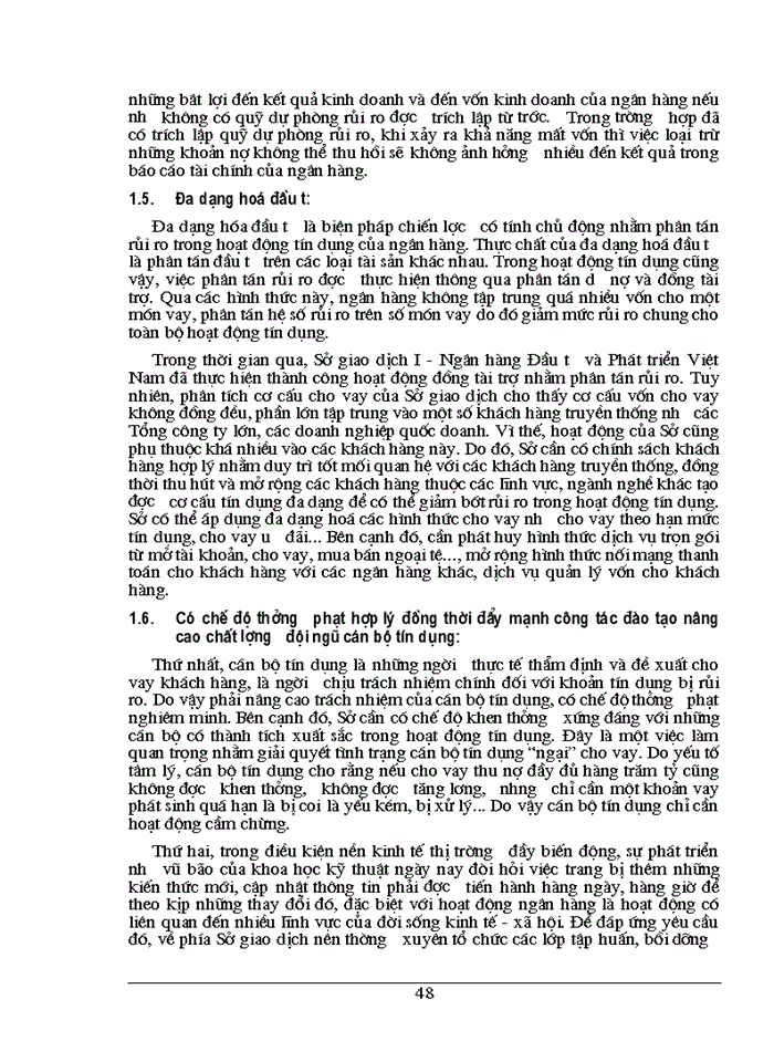 image for page Giải pháp nhằm phòng ngừa và hạn chế rủi ro tín dụng tại Sở giáo dục 1 - Ngân Hàng Đầu tư và Phát triển Việt Nam