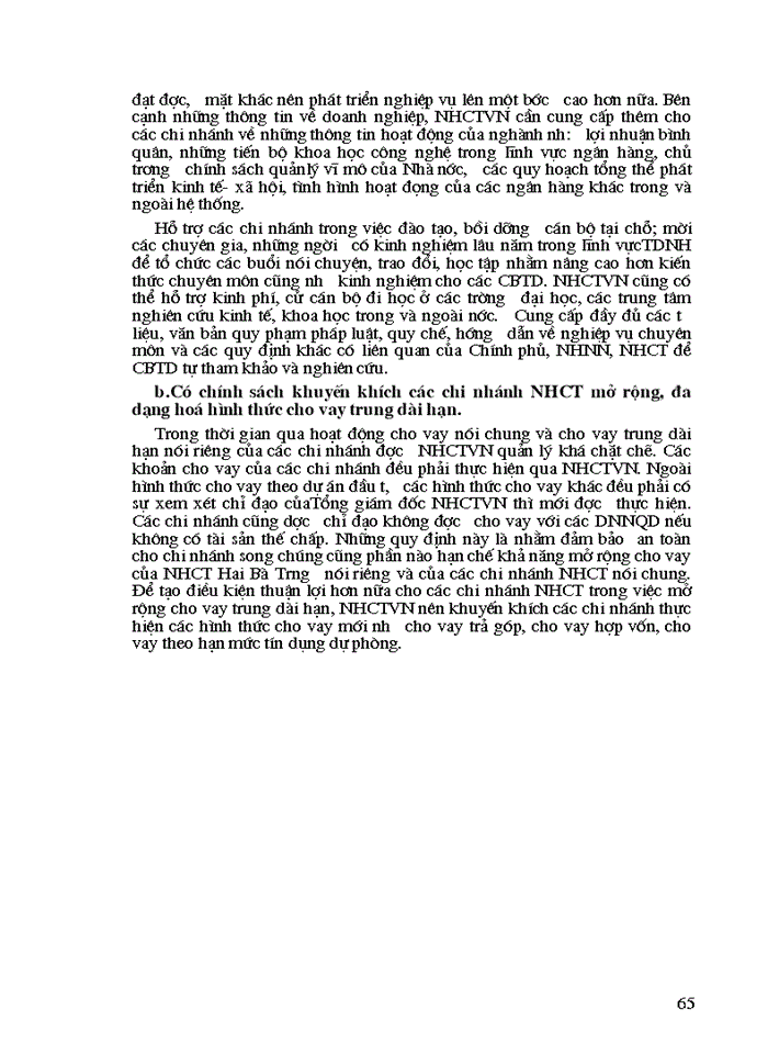 image for page Giải pháp nâng cao chất lượng tín dụng trung dài hạn tại ngân hàng Công thương Hai Bà Trưng