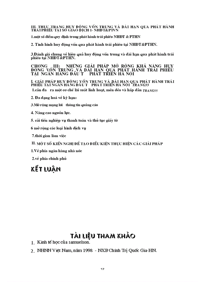 image for page Huy động vốn trung và dài hạn qua phát hành trái phiếu tại Ngân Hàng Đầu tư và Phát triển HàNội