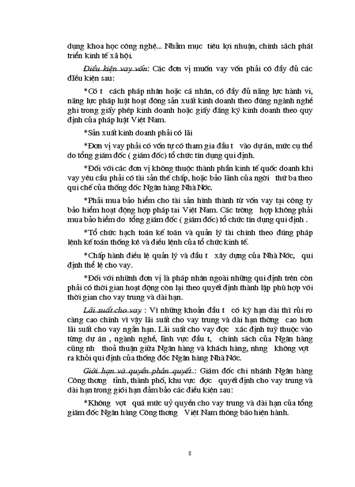 image for page Những Giải pháp nhằm nâng cao hoạt động tín dụng trung dài hạn tại chi nhánh Ngân hàng Công thương Ba Đình