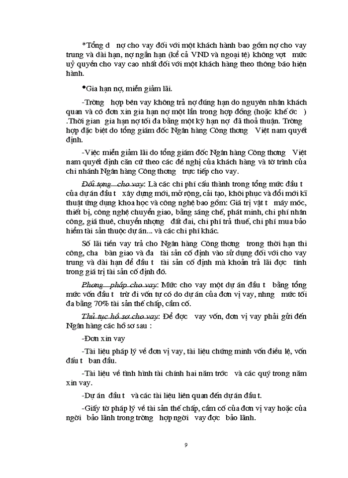 image for page Những Giải pháp nhằm nâng cao hoạt động tín dụng trung dài hạn tại chi nhánh Ngân hàng Công thương Ba Đình