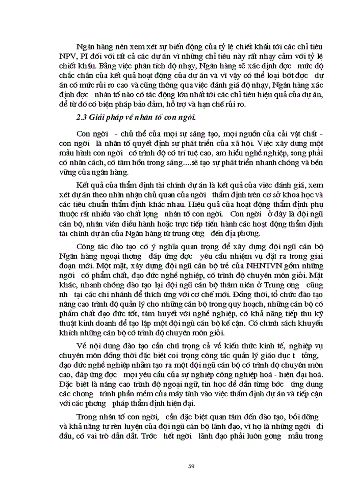 image for page Thực trạng và Giải pháp nâng cao chất lượng thẩm định tài chính dự án tại Ngân hàng Ngoại thương Việt Nam