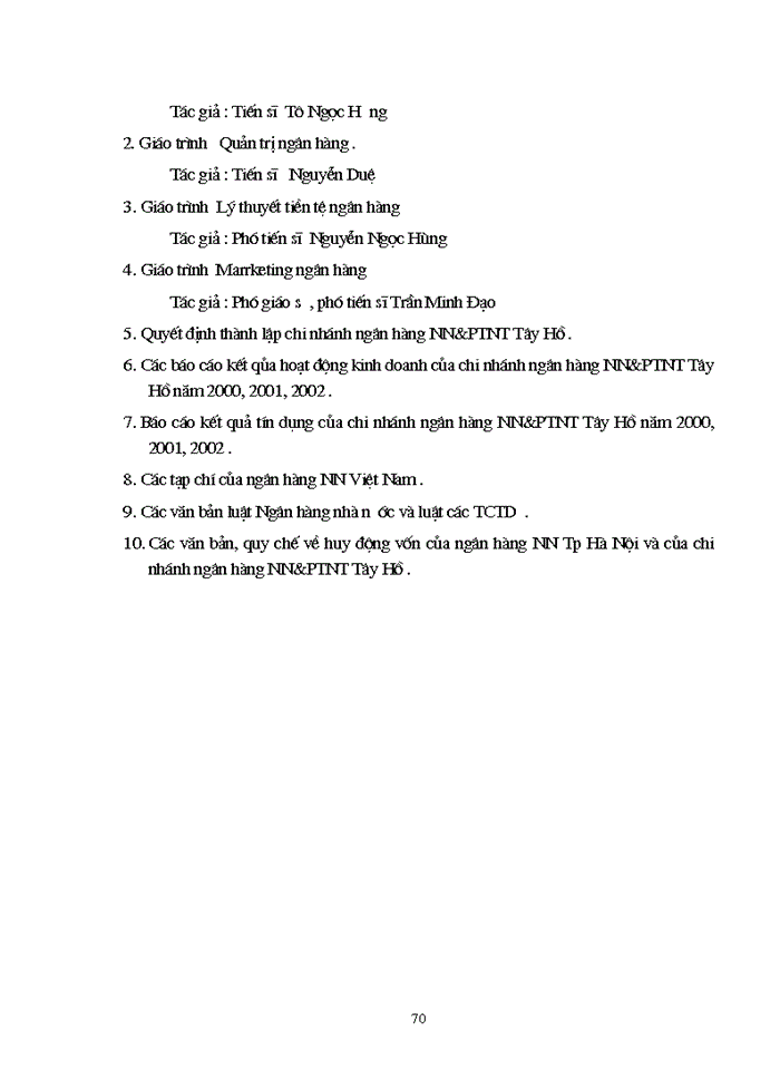 image for page Một số Giải pháp và kiến nghị nhằm nâng cao hiệu quả huy động vốn tại Ngân Hàng Nông nghiệp và Phát triển Nông thôn Tây Hồ
