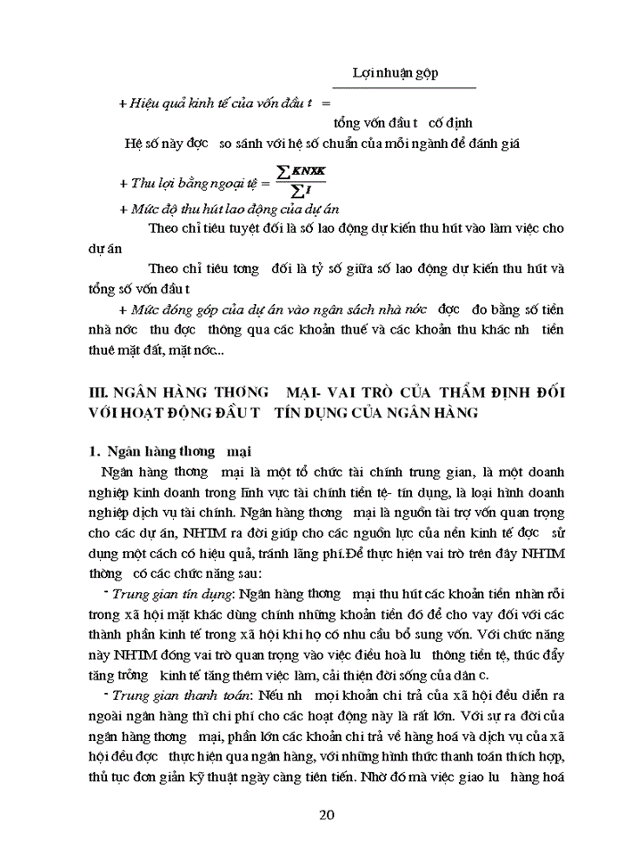 image for page Thực trạng thẩm định dự án đầu tư của Ngân Hàng Nông nghiệp và Phát triển Nông thôn Láng Hạ