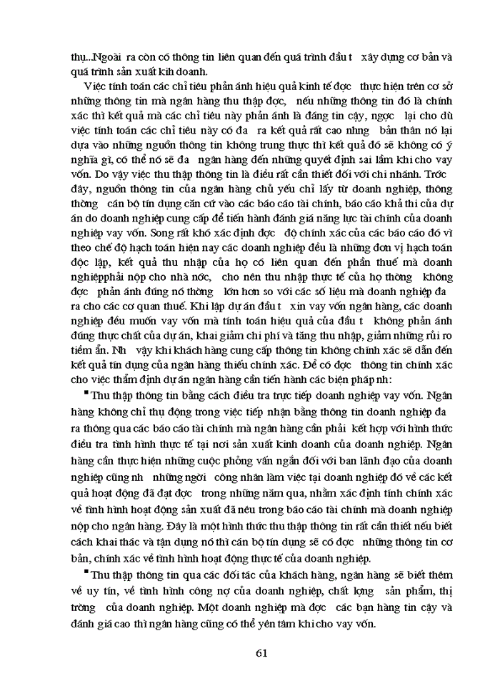 image for page Thực trạng thẩm định dự án đầu tư của Ngân Hàng Nông nghiệp và Phát triển Nông thôn Láng Hạ