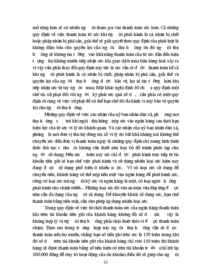 image for page Một số Giải pháp nhằm mở rộng khả năng thanh toán séc tại Sở giáo dục 1 Ngân Hàng Nông nghiệp và Phát triển Nông thôn Việt Nam