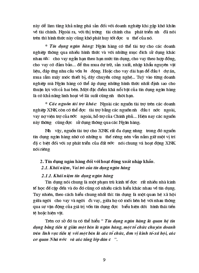 image for page Giải pháp mở rộng hoạt động tín dụng tài trợ Xuất nhập khẩu tại Ngân hàng Ngoại thương Hà Nội