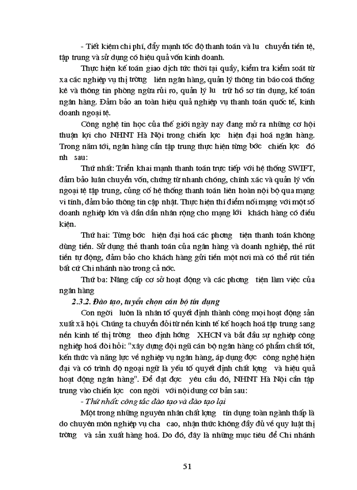 image for page Giải pháp mở rộng hoạt động tín dụng tài trợ Xuất nhập khẩu tại Ngân hàng Ngoại thương Hà Nội