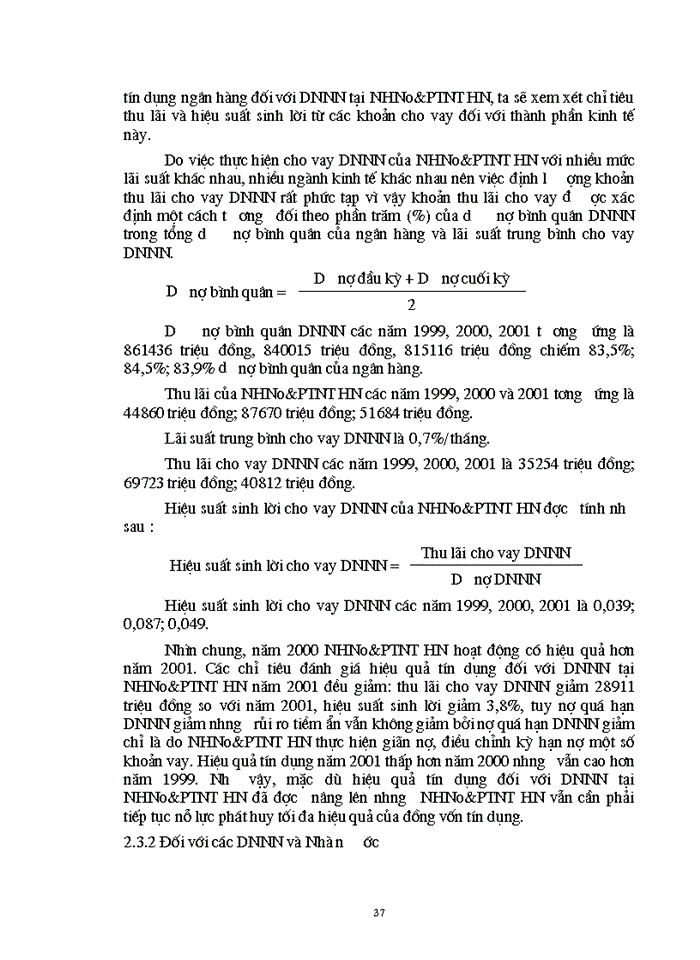 image for page Giải pháp nâng cao hiệu quả tín dụng Ngân Hàng đối với Doanh nghiệp Nhà Nước tại Ngân Hàng Nông nghiệp và Phát triển Nông thôn Hà Nội
