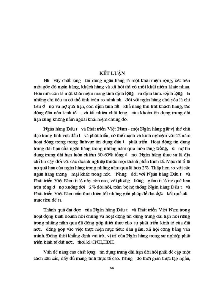 image for page Một số Giải pháp nhằm nâng cao chất lượng tín dụng chung dài hạn tại Ngân hàng đầu tư và Phát triển Việt Nam